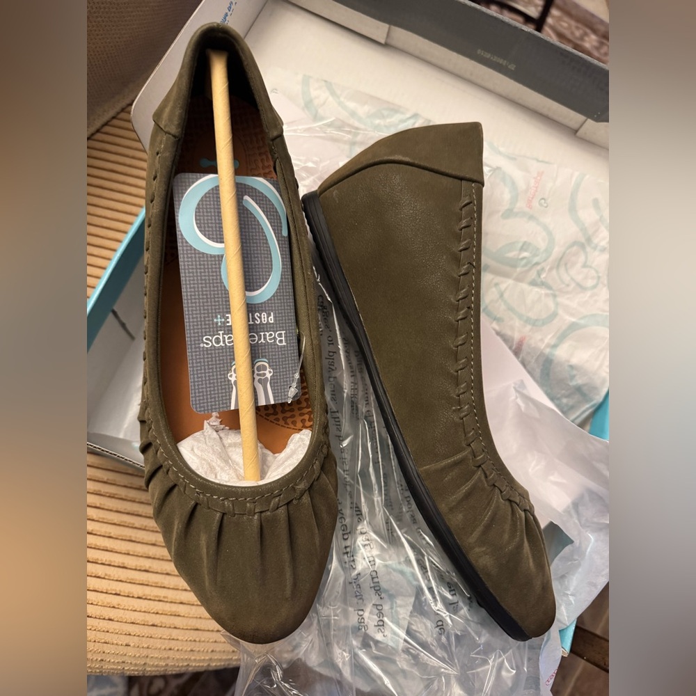 BareTraps Khaki Wedge Shoes
